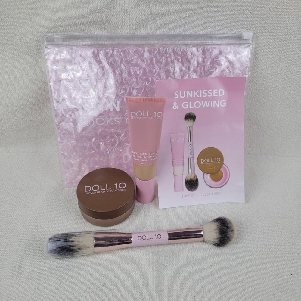 Doll 10 Sunkissed & Glowing 3-Piece Makeup Set - Pink